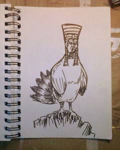 bird pharaoh sketch